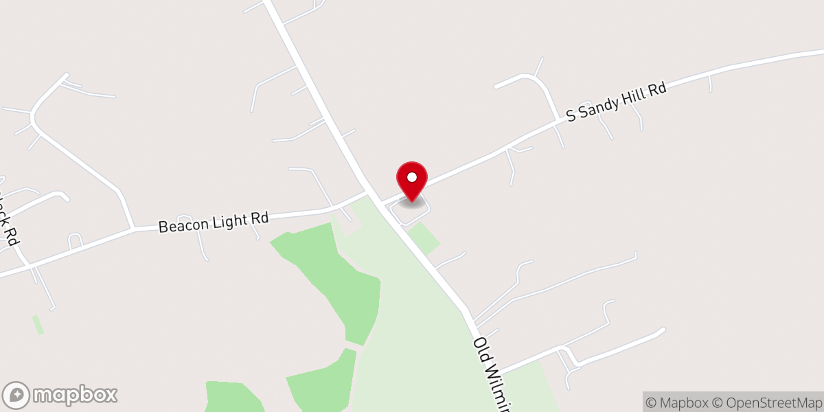 Map showing location of Sandy Hill Community Church