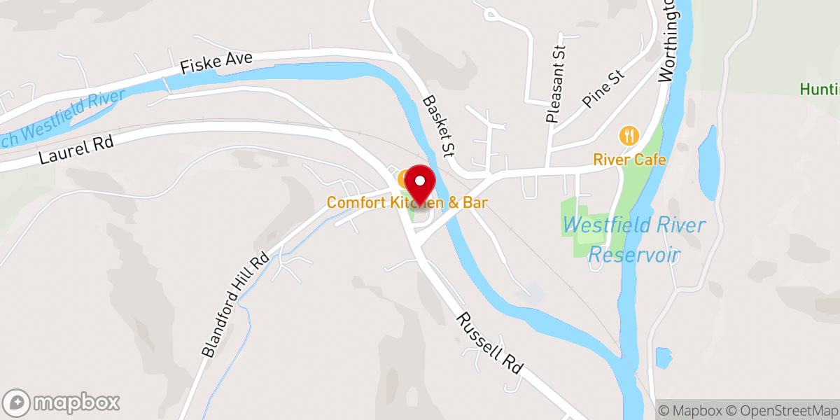 Map showing location of Huntington Police Department