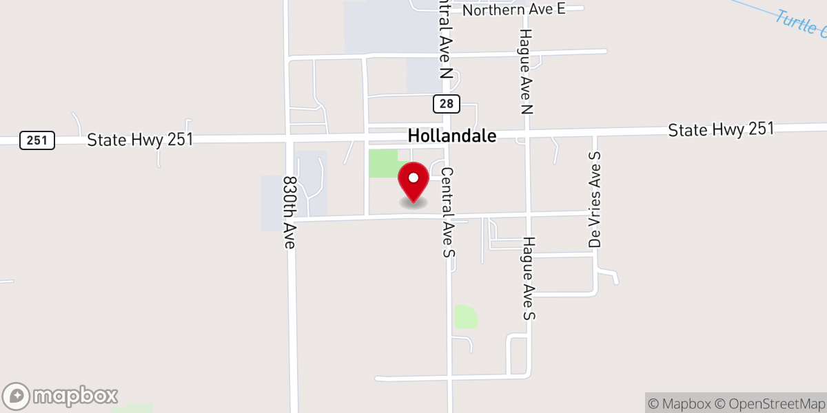 Map showing location of Conservative Congregational