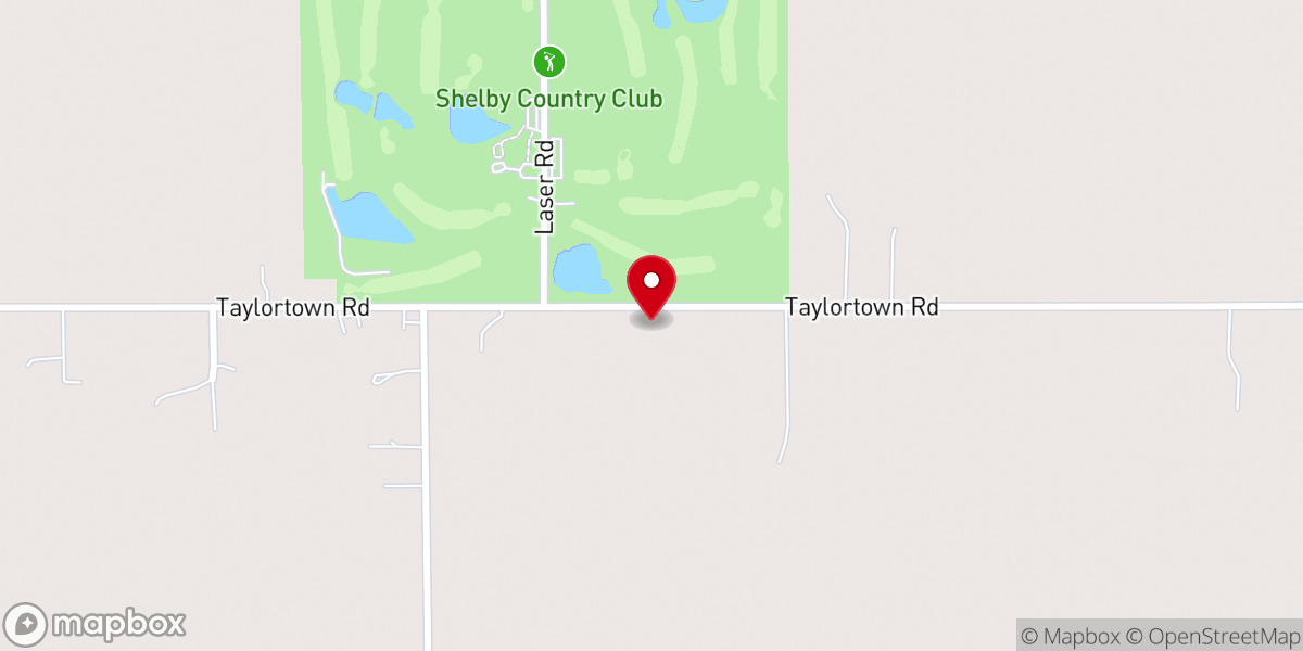 Map showing location of Shelby Maranatha Bible Baptist Church