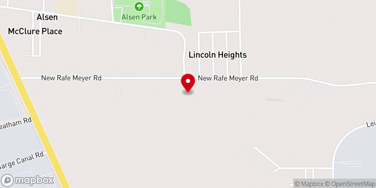 Map showing location of St John Baptist Church
