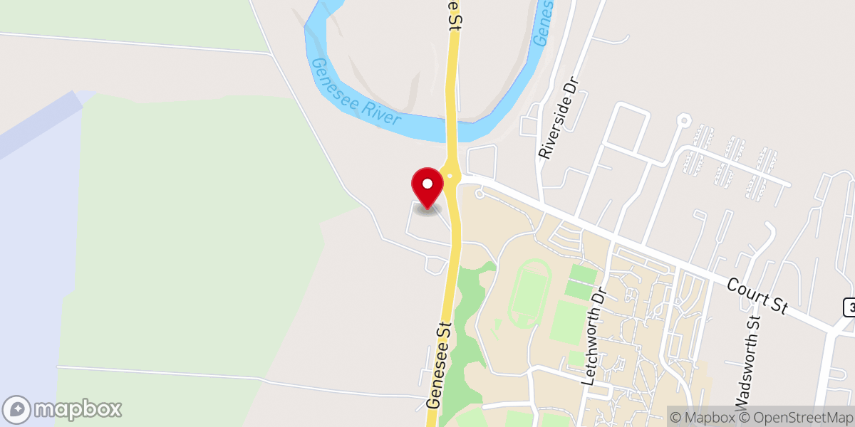Map showing location of Geneseo United Methodist Church