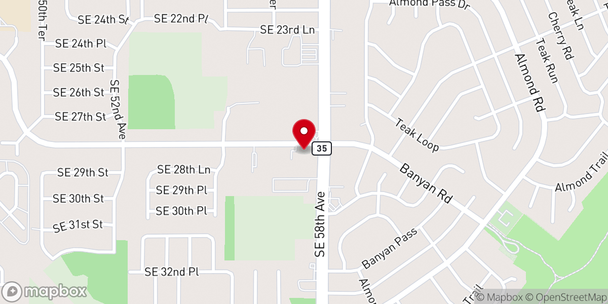 Map showing location of Ascension Lutheran Church