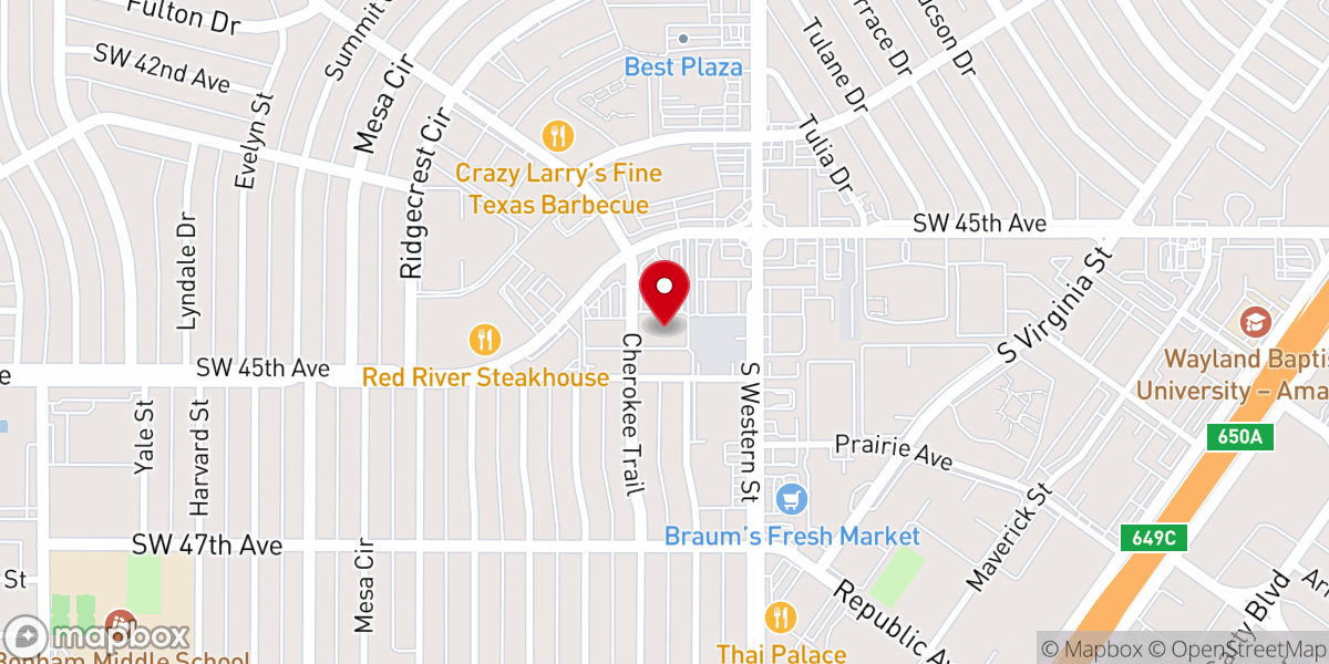 Map showing location of Harvest Connexion Church