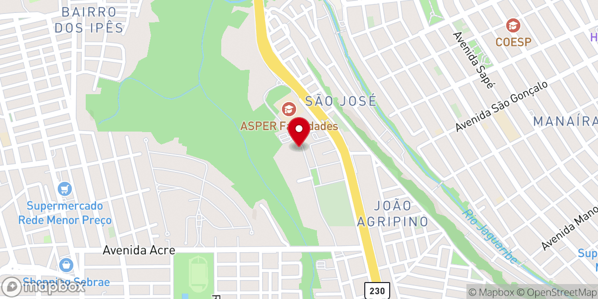 Map showing location of Comunidade Filhos Da Misericórdia