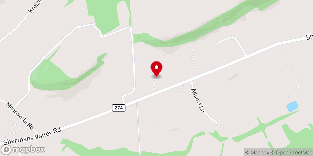 Map showing location of St. Bernard's Catholic Church