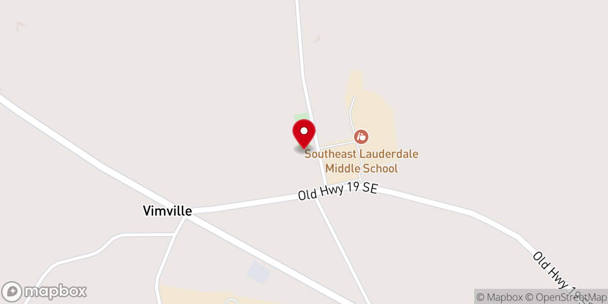 Map showing location of Coker Chapel