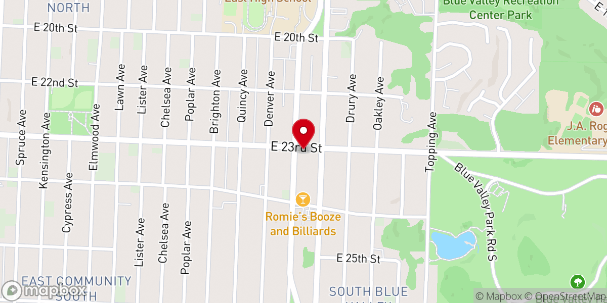 Map showing location of Bethal Church of the Living God International