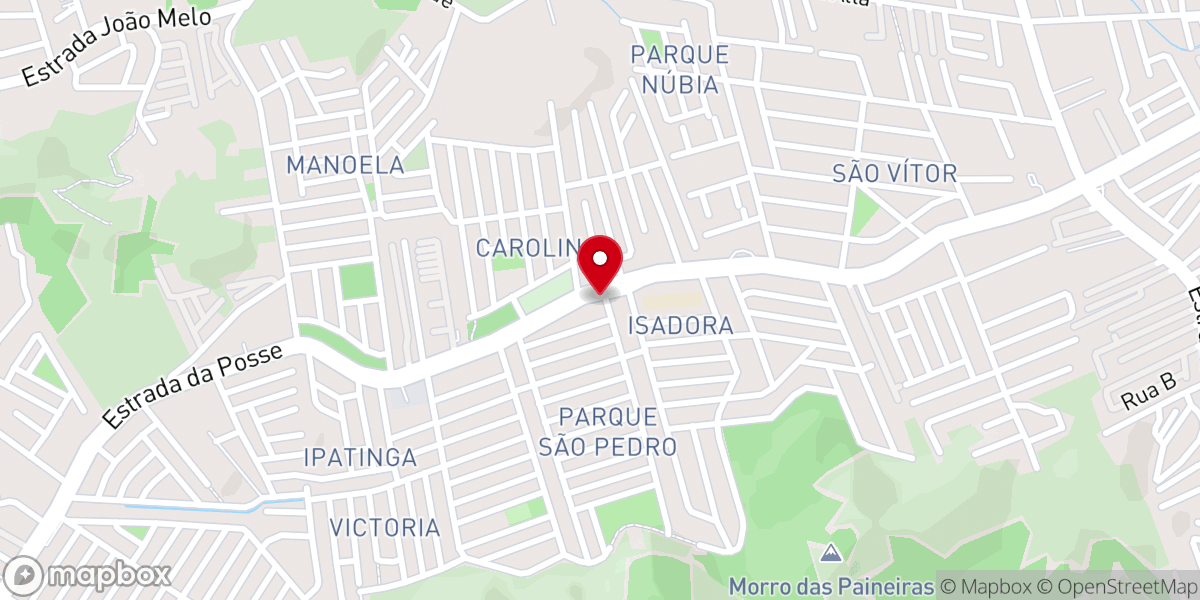 Map showing location of Igreja Batista da Posse