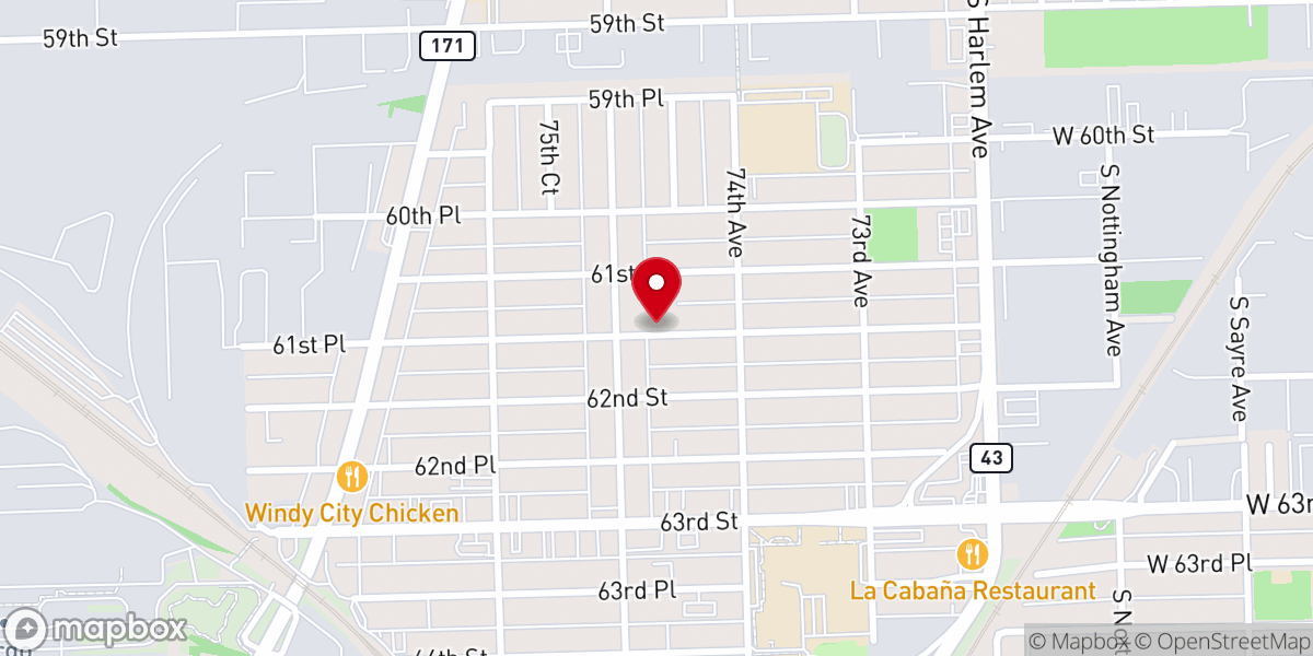 Map showing location of CATHOLIC CHARITIES OF THE ARCHDIOCESE OF CHICAGO