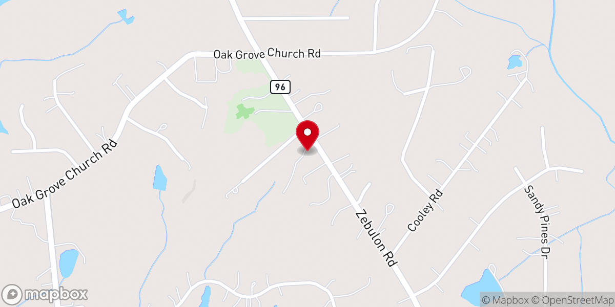 Map showing location of Reformation Baptist Church