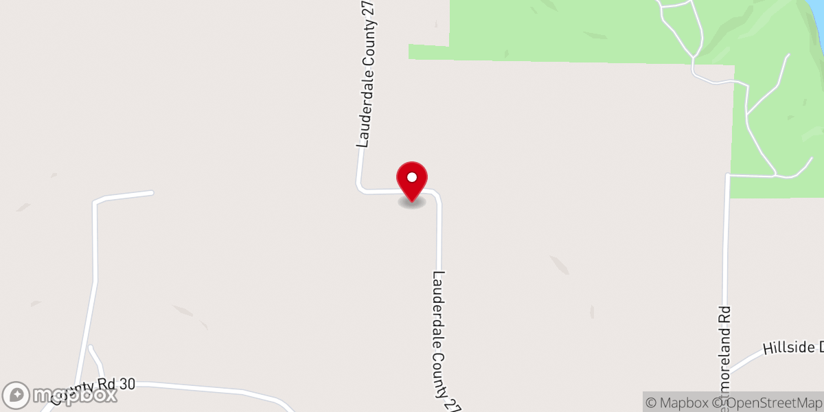 Map showing location of Bailey Springs African Methodist Episcopal Church