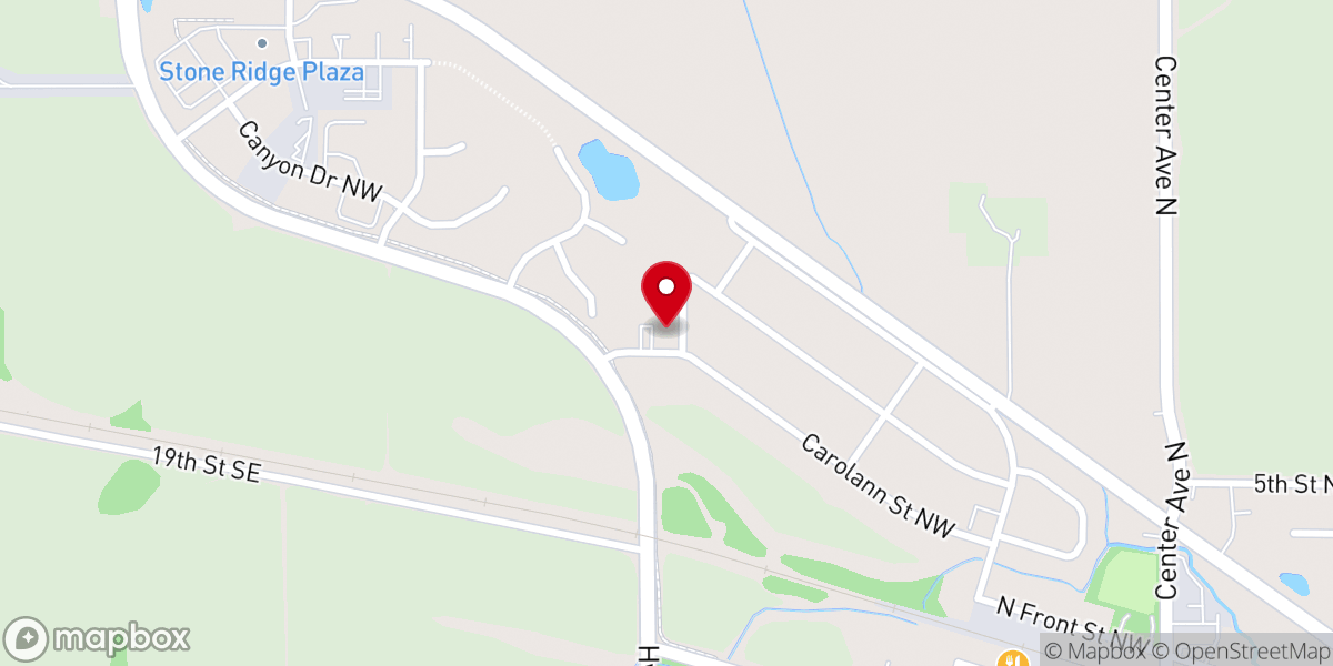 Map showing location of Grace Community Church
