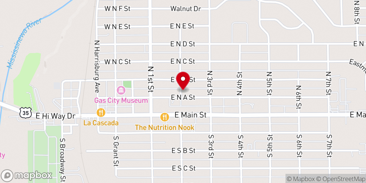 Map showing location of New Life Fellowship