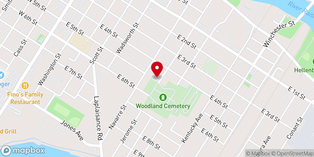 Map showing location of Victory Christian Fellowship