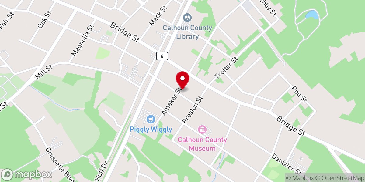 Map showing location of St Matthews Presbyterian