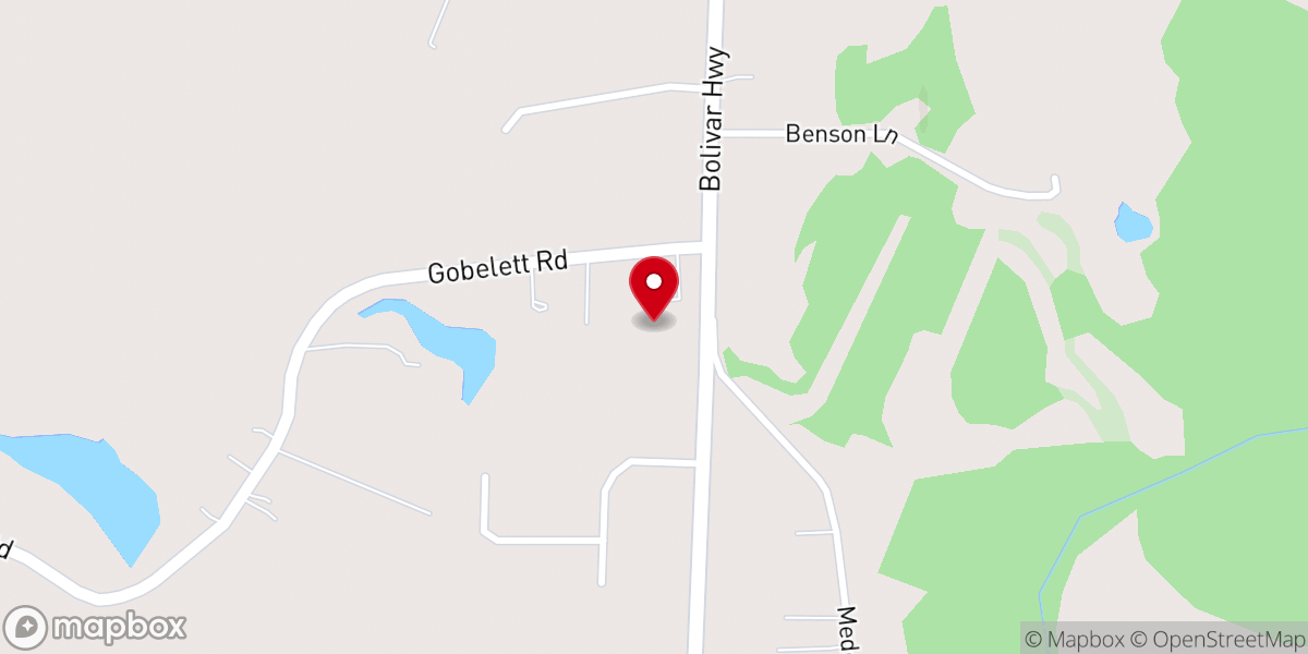 Map showing location of Medon Church