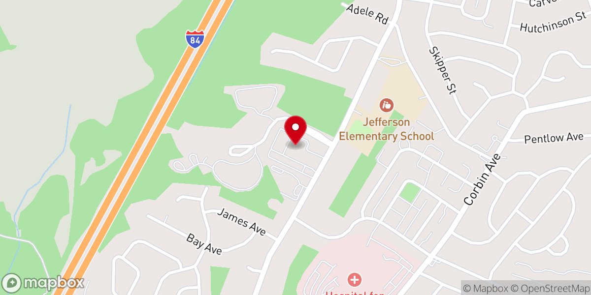 Map showing location of Saint Jerome Church
