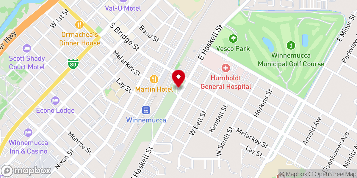 Map showing location of Grace Baptist Church