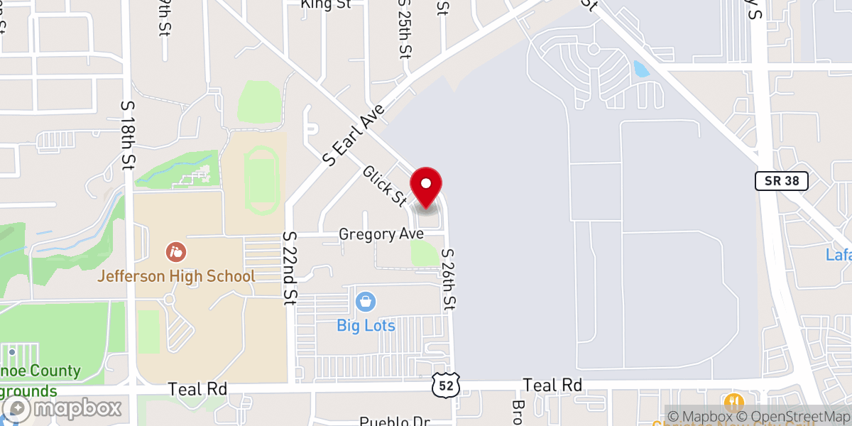 Map showing location of House of Prayer