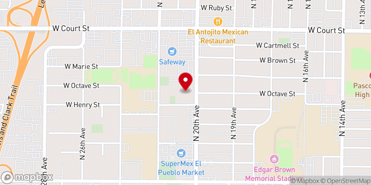 Map showing location of Iglesia Cristiana A Corazón Abierto