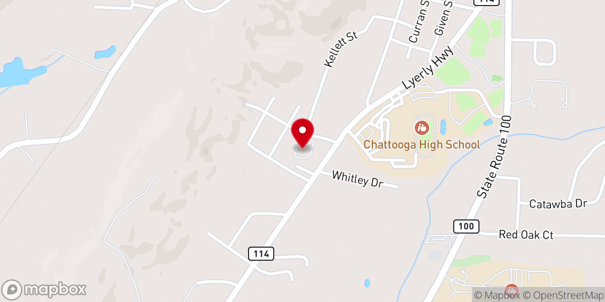 Map showing location of Horizon Baptist Fellowship