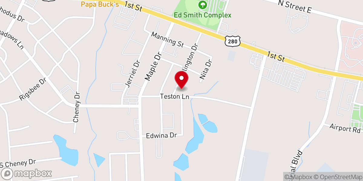 Map showing location of Vidalia Church of Christ