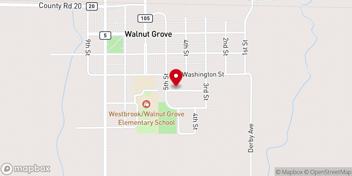 Map showing location of English Lutheran Church
