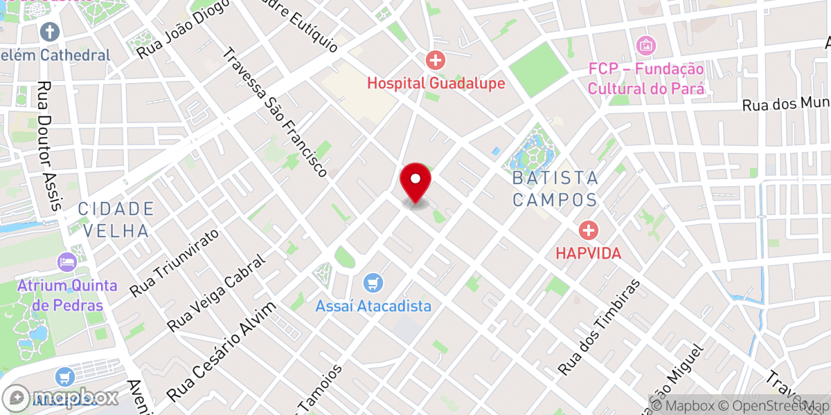 Map showing location of Assembléia de Deus Conselheiro Réplica