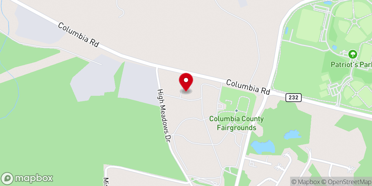 Map showing location of Stevens Creek Church - Grovetown Campus