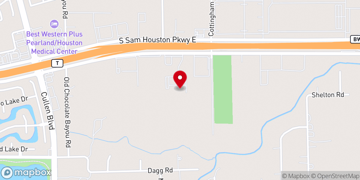 Map showing location of IPC Hebron Houston