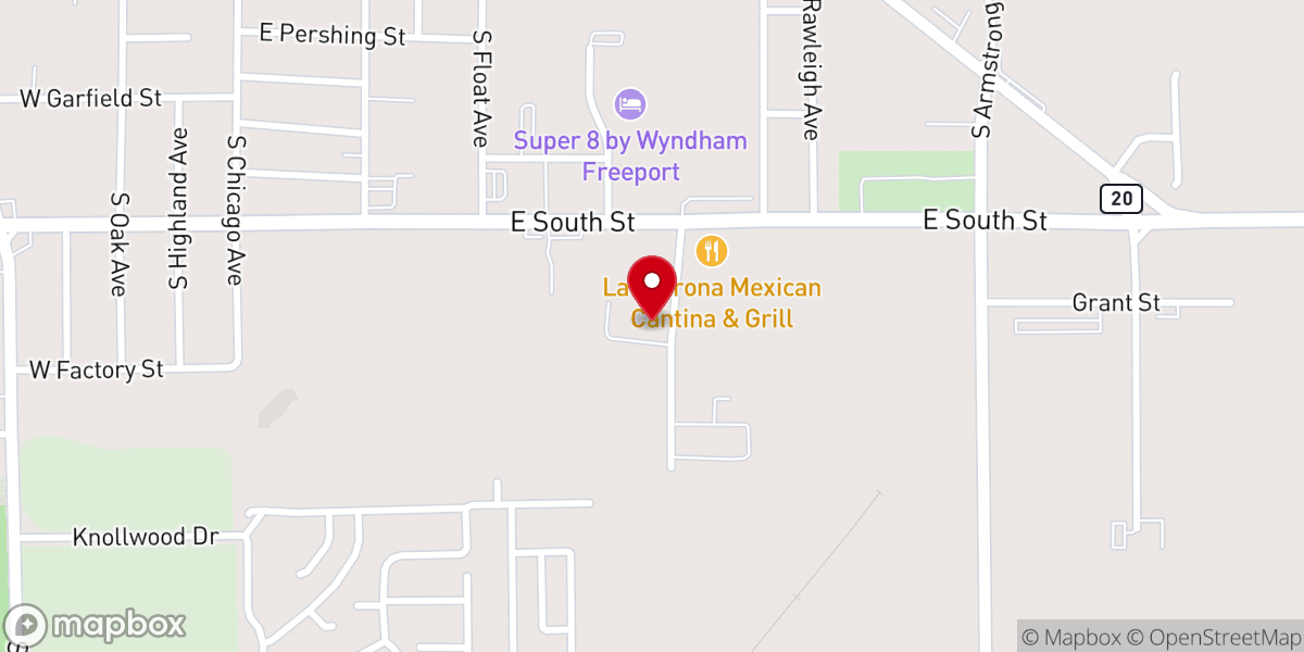 Map showing location of Grace Fellowship Church