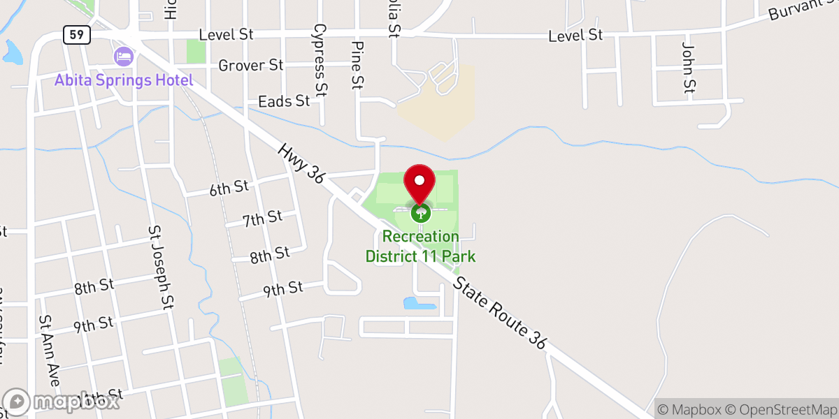 Map showing location of Recreation District 11