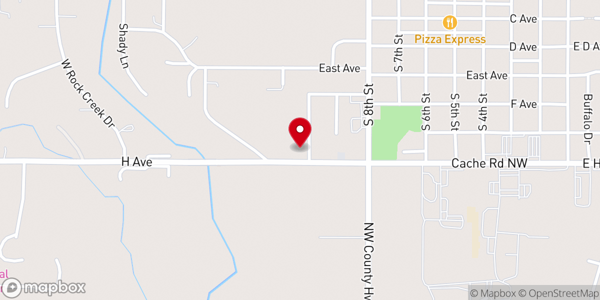 Map showing location of Redeemer Community Church of Cache