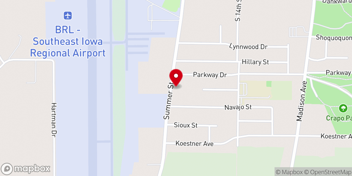 Map showing location of New Hope Community Church