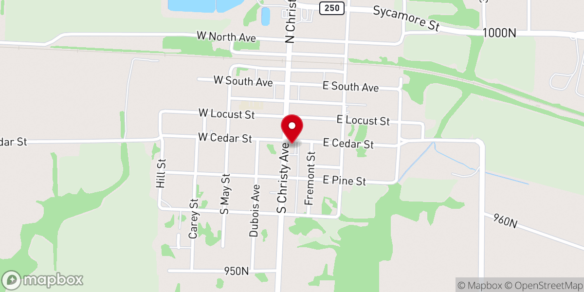 Map showing location of Sumner Community Church