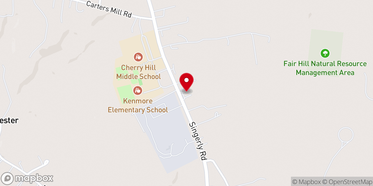 Map showing location of Living Water Apostolic Church