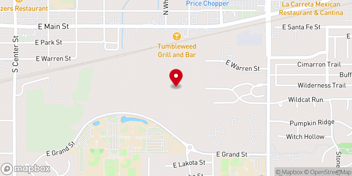 Map showing location of Fellowship Bible Church of Gardner Inc