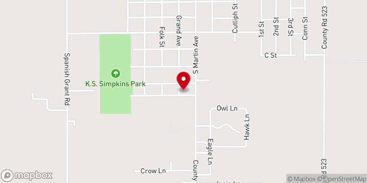 Map showing location of St James General Baptist