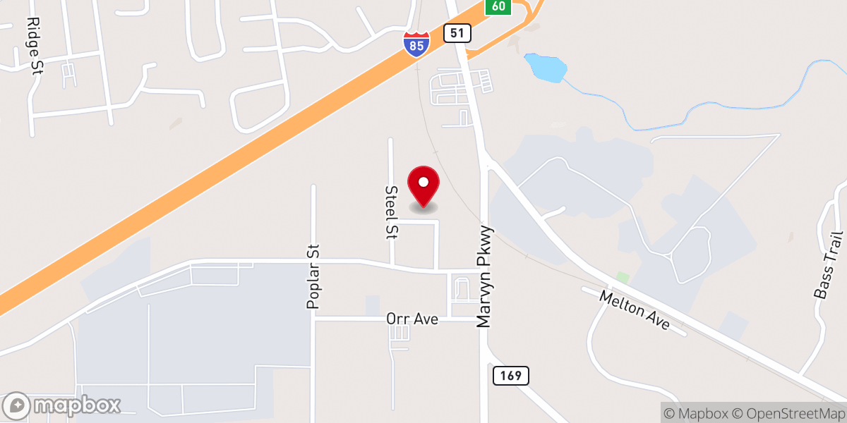Map showing location of Iglesia Revolution Church