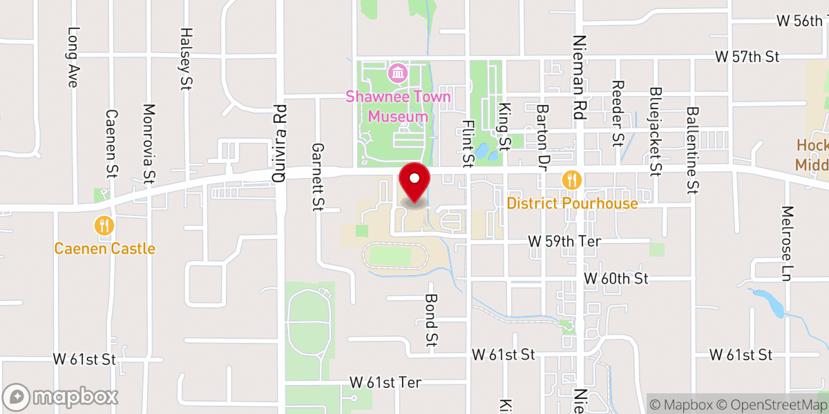 Map showing location of St. Joseph Catholic School