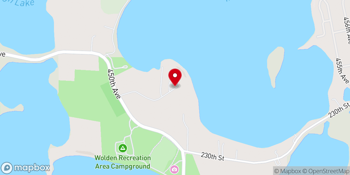 Map showing location of Ingham Lake Bible Camp