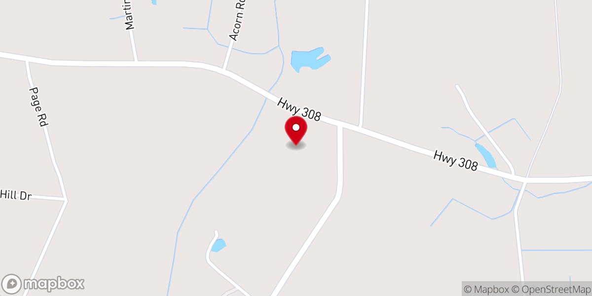Map showing location of Christian Fellowship Church