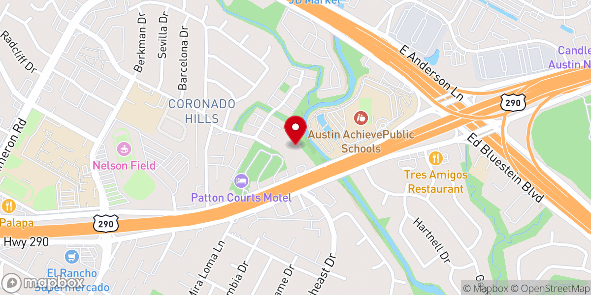 Map showing location of Promiseland Church