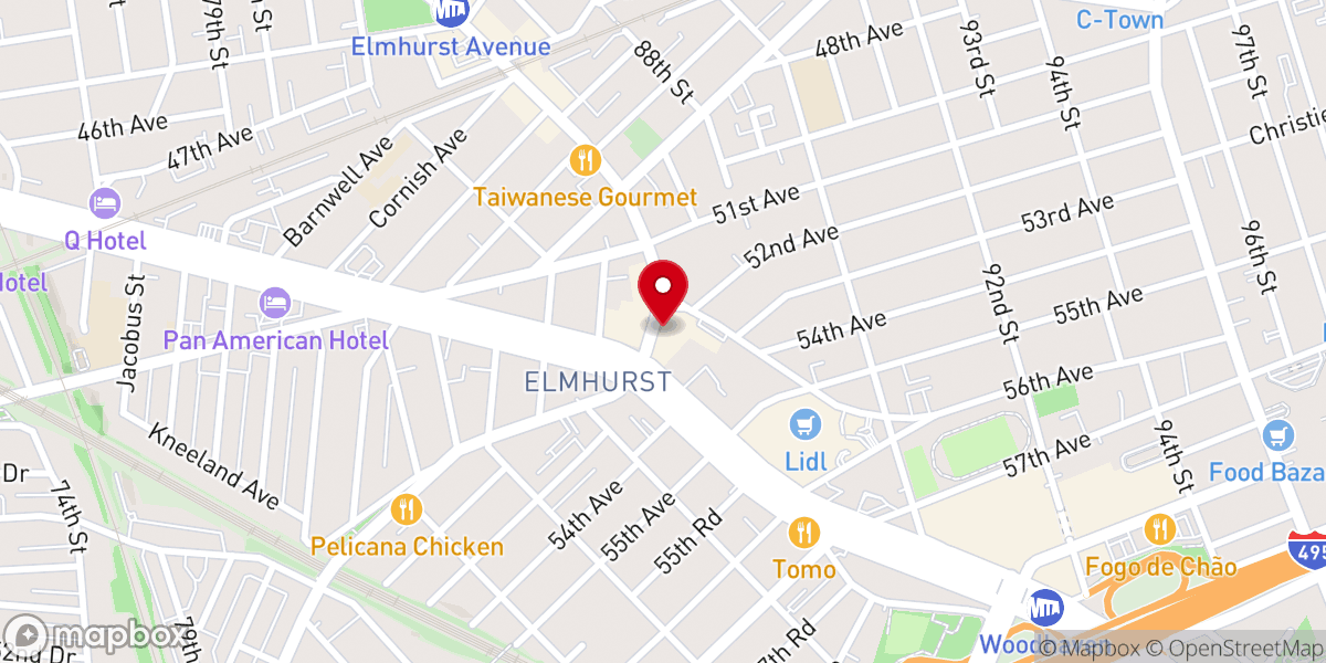 Map showing location of Waypoint Church (Elmhurst, Queens)