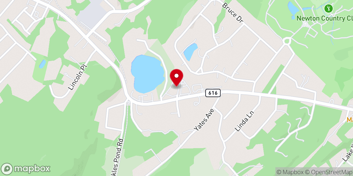 Map showing location of Iglesia Adventista del Séptimo Día de Newton NJ