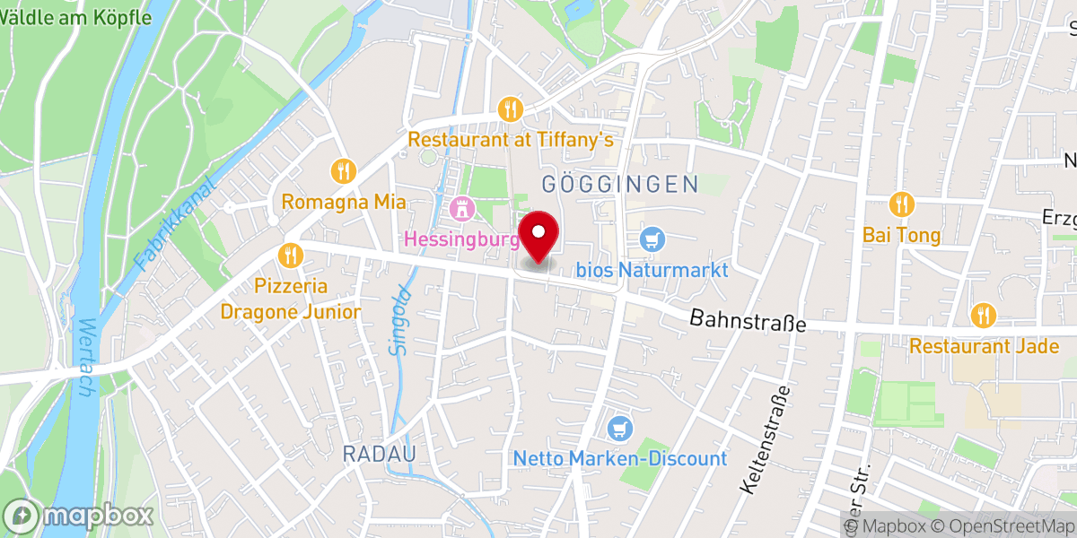 Map showing location of St. Johannes