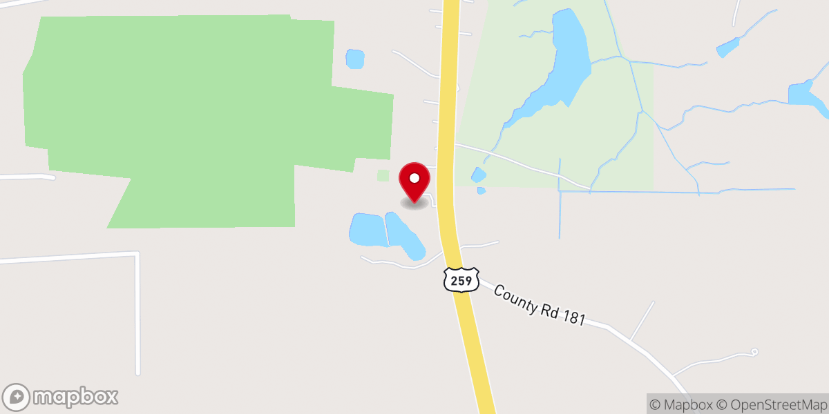 Map showing location of Harmony Pirtle Baptist Church