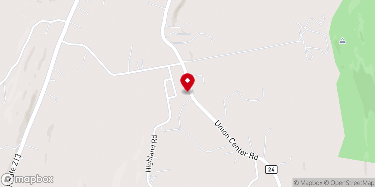 Map showing location of Kol Hai Hudson Valley Jewish Renewal Inc