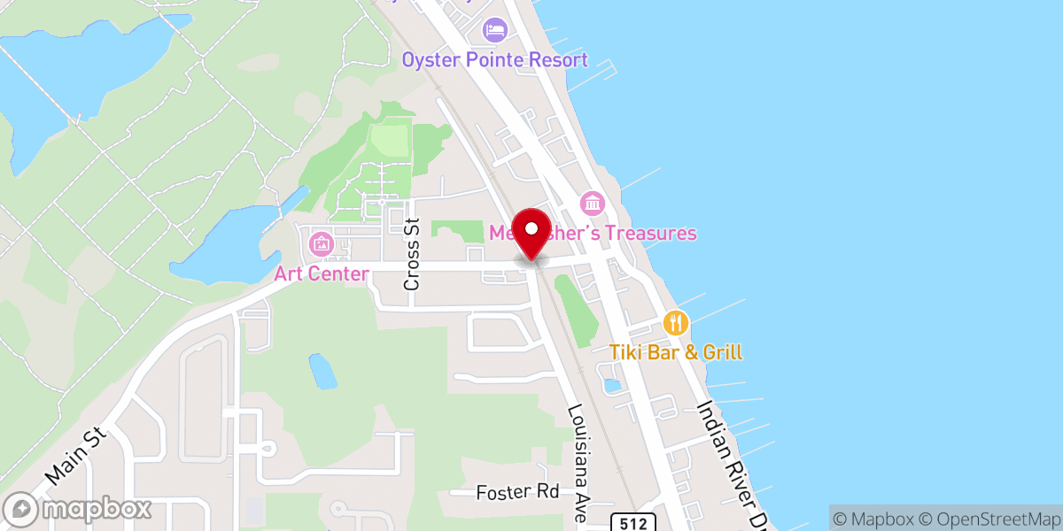 Map showing location of Rock Ministries of the Treasure Coast Inc
